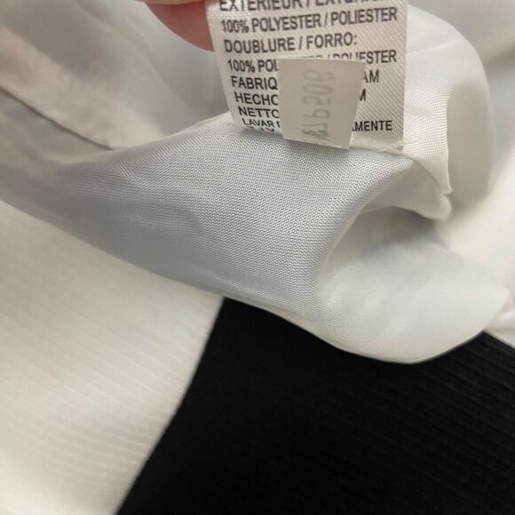 Tahari-Levine Studio Petite Black & White block Sleeveless Dress With Belt Waist - Picture 8 of 11